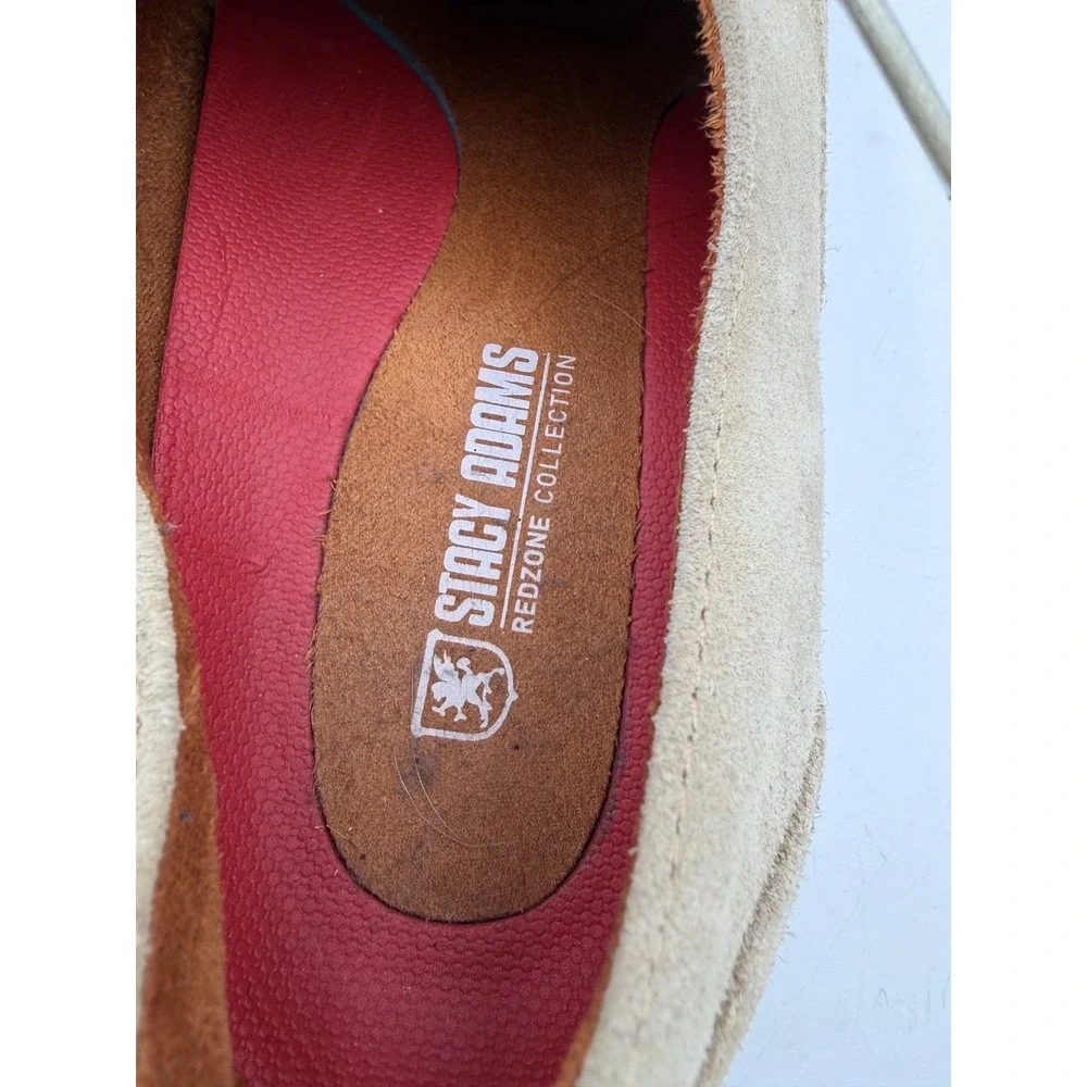 Stacy Adams Tayson Tan Suede Shoes‎ Oxford Derby Men 11 Redzone Minimalist READ